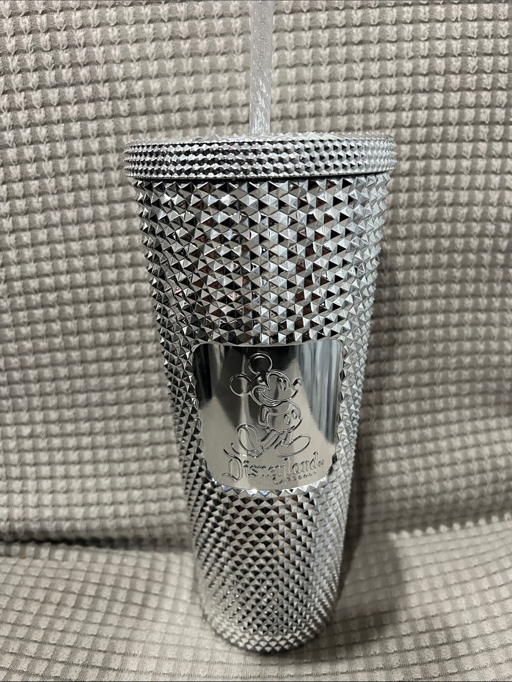 Disney100 Platinum Starbucks Tumbler with Mickey Plaque 24oz